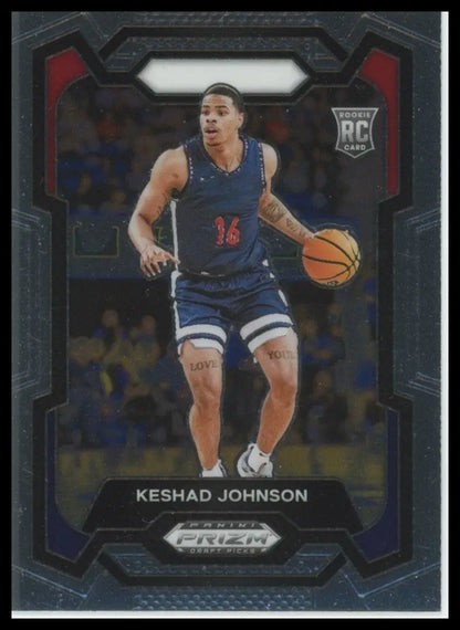 2024 Panini Prizm Draft Picks Keshad Johnson #66 Rookie Basketball Card NCAA - Basketball Card