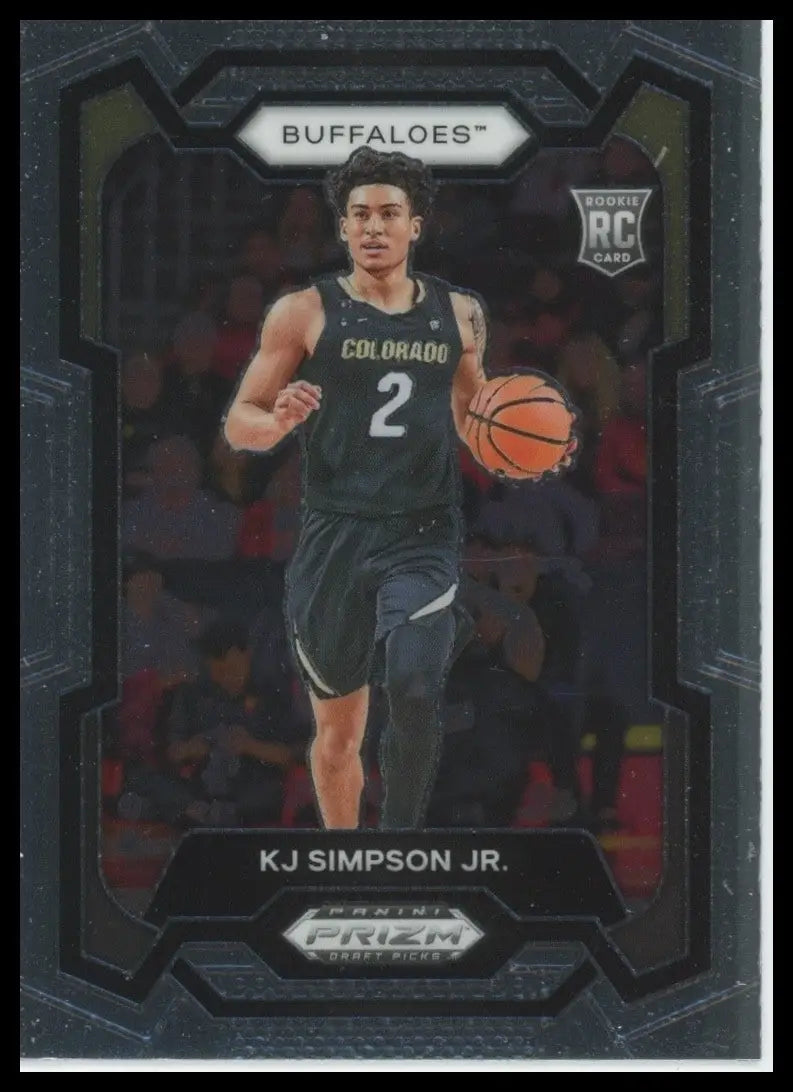 2024 Panini Prizm Draft Picks KJ Simpson Jr #93 Rookie Basketball Card NCAA