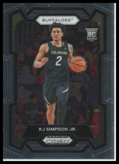 2024 Panini Prizm Draft Picks KJ Simpson Jr #93 Rookie Basketball Card NCAA