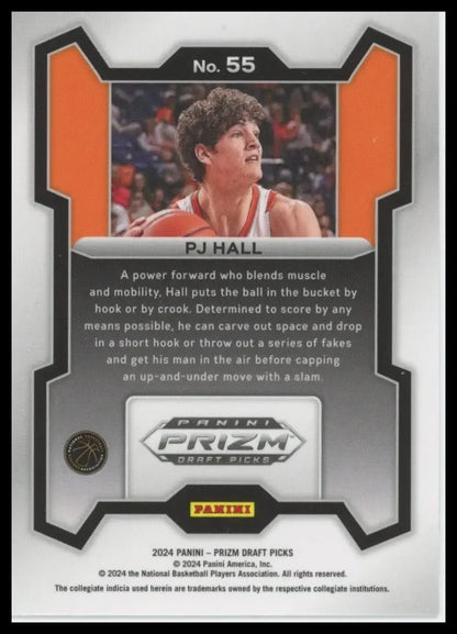 2024 Panini Prizm Draft Picks PJ Hall #55 Rookie Basketball Card NCAA Sports - Basketball Card
