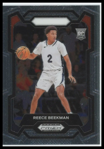 2024 Panini Prizm Draft Picks Reece Beekman #83 Rookie Basketball Card NCAA