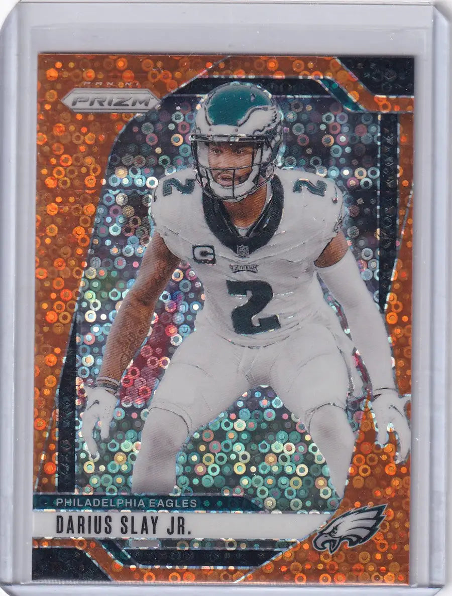 2024 Panini Prizm Orange Disco #235 Darius Slay Jr - Philadelphia Eagles
