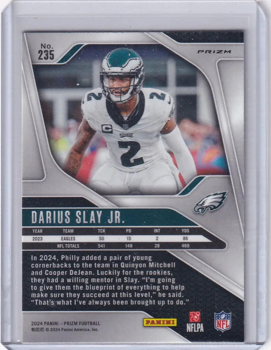 2024 Panini Prizm Orange Disco #235 Darius Slay Jr - Philadelphia Eagles