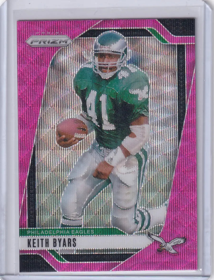 2024 Panini Prizm Pink Wave #239 Keith Byars - Philadelphia Eagles - Trading Card
