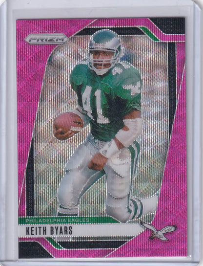 2024 Panini Prizm Pink Wave #239 Keith Byars - Philadelphia Eagles - Trading Card