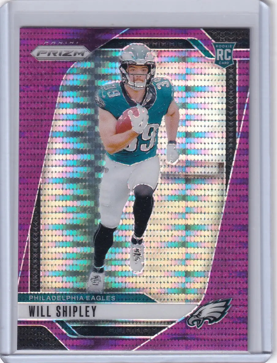 2024 Panini Prizm Purple Pulsar #397 Will Shipley - Philadelphia Eagles