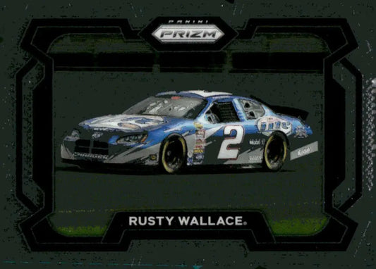 Rusty Wallace race car card from Panini Prizm Rides 2024 featuring Miller Lite Team Penske Ford