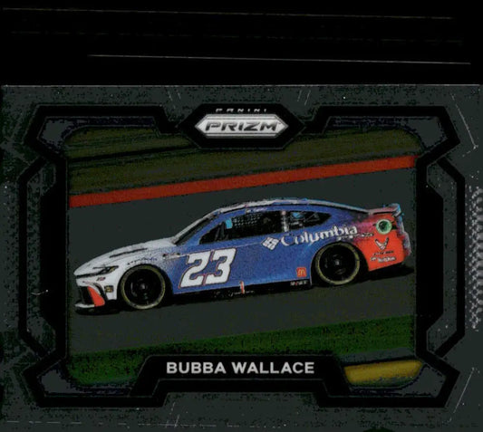 Bubba Wallace racing card from 2024 Panini Prizm Rides collection featuring Toyota Racing