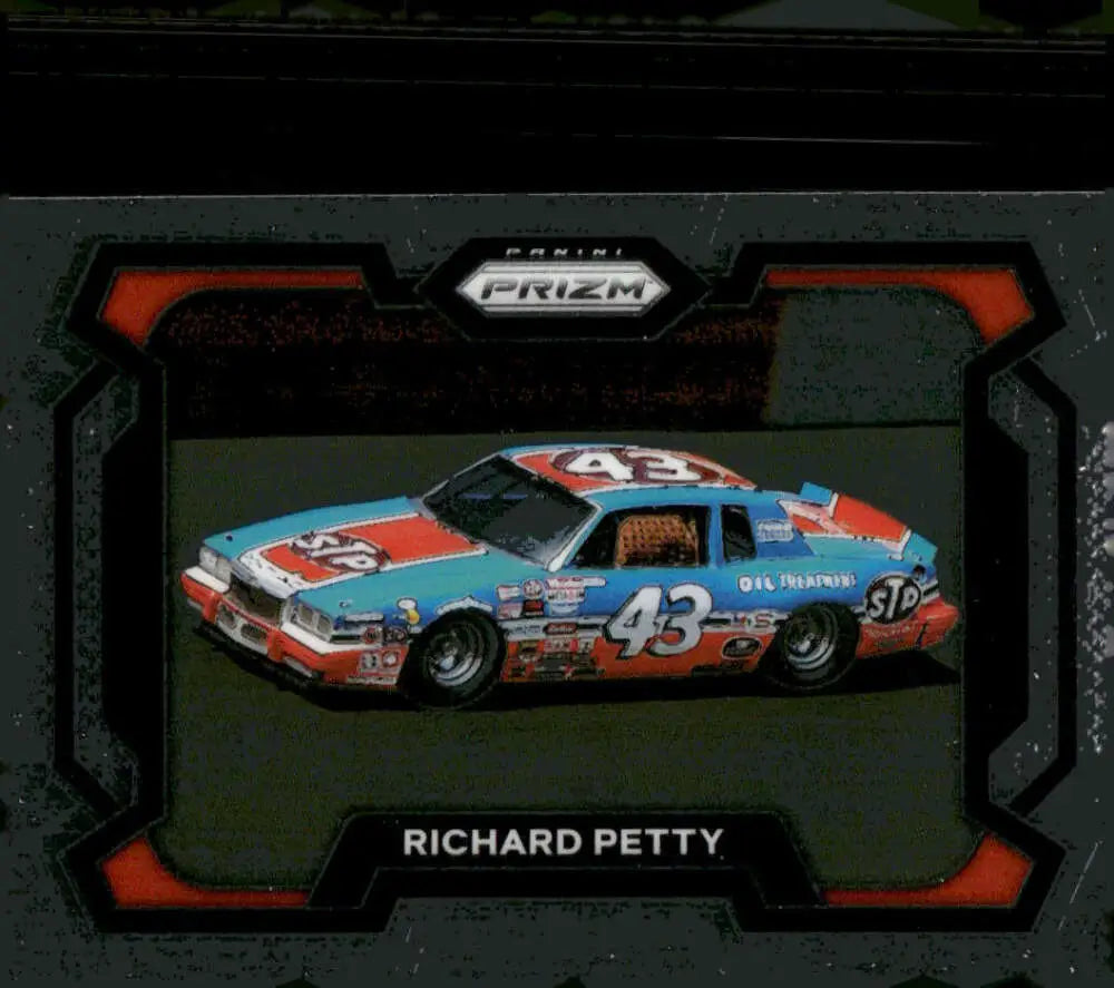 Richard Petty race car card from 2024 Panini Prizm Rides featuring STP Petty Enterprises