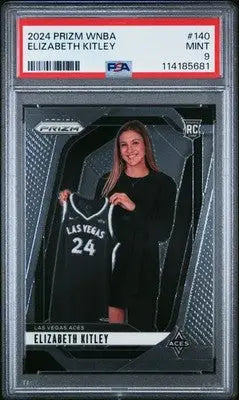 Graded Elizabeth Kitley basketball card from 2024 Panini Prizm WNBA series