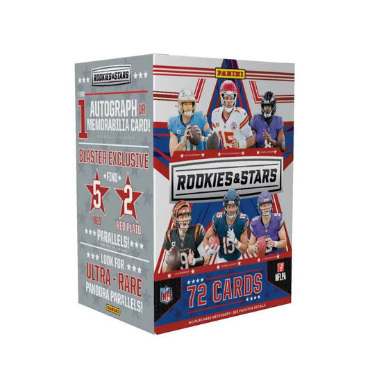 2024 Panini Rookie & Stars Football Blaster Box showcasing collectible cards