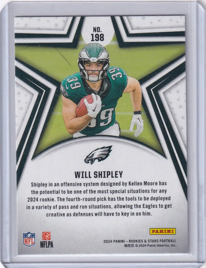 2024 Panini Rookies and Stars #198 Will Shipley RC - Philadelphia Eagles - Trading Card