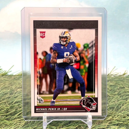 Michael Penix Jr. rookie card from 2024 Panini Score for Atlanta Falcons fans