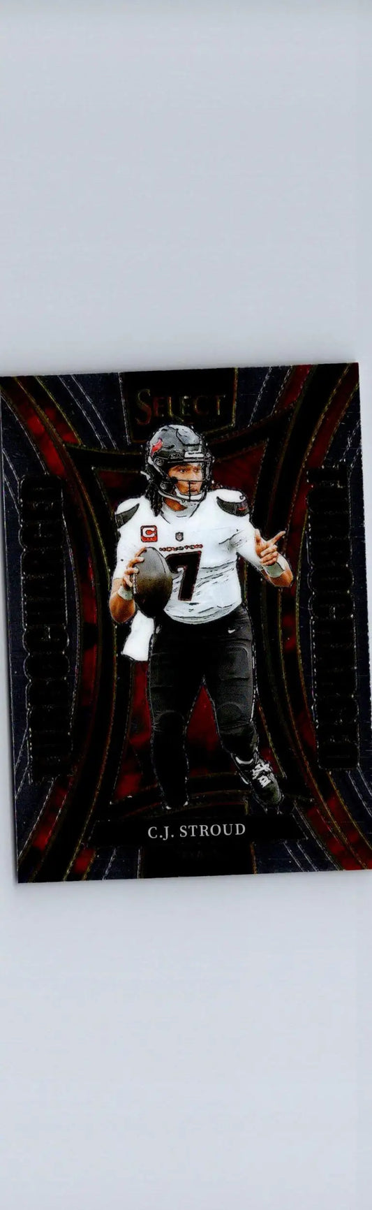 C J Stroud football card from 2024 Panini Select Stroud Turbocharged series