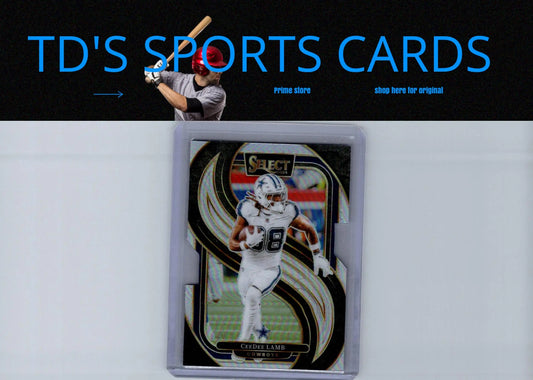 CeeDee Lamb trading card from 2024 Panini Select series displayed in product