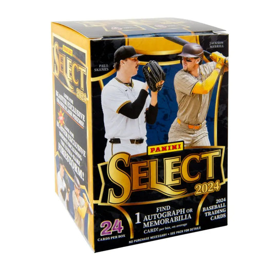 2024 Panini Select Baseball Blaster Box containing baseball trading cards