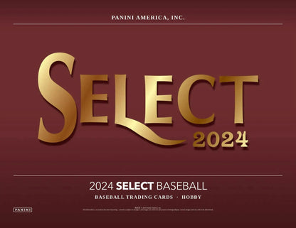 2024 Panini Select Baseball Hobby Box featuring select baseball trading card product