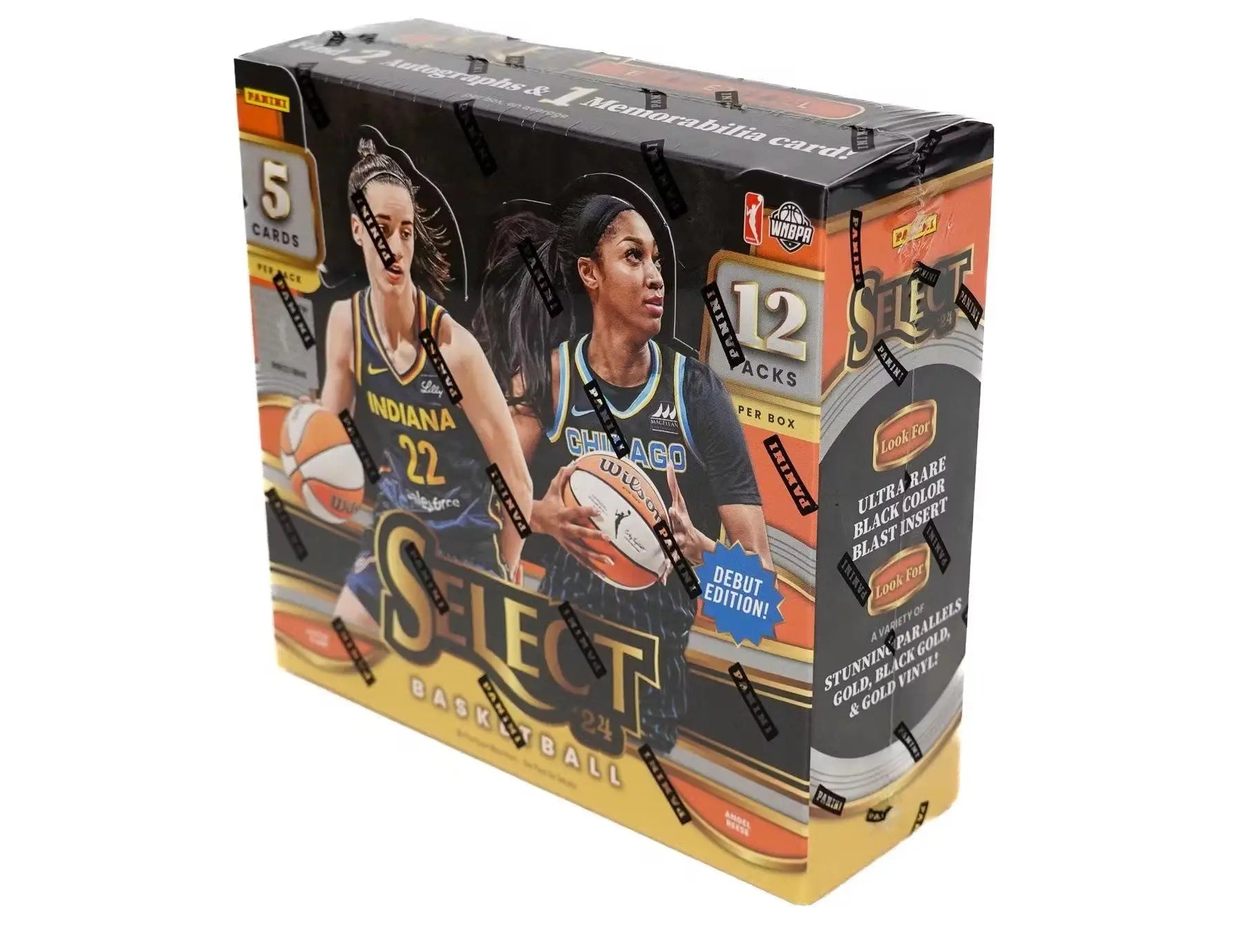 2024 Panini Select WNBA Basketball Hobby Box with black color blast players in action