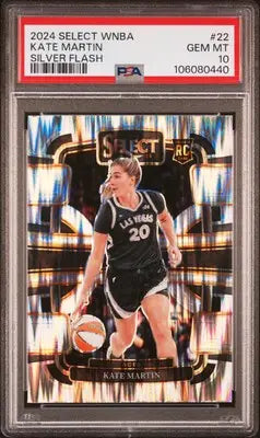 Panini Select WNBA Kate Martin Silver Flash basketball card Gem Mint 10