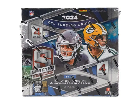 Sealed box of 2024 Panini Spectra Football Hobby with spectra football cards
