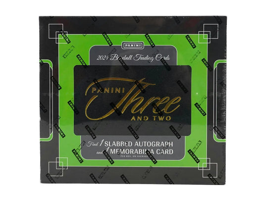 2024 Panini Three and Two Baseball Hobby Box with three inserts parallels and memorabilia card