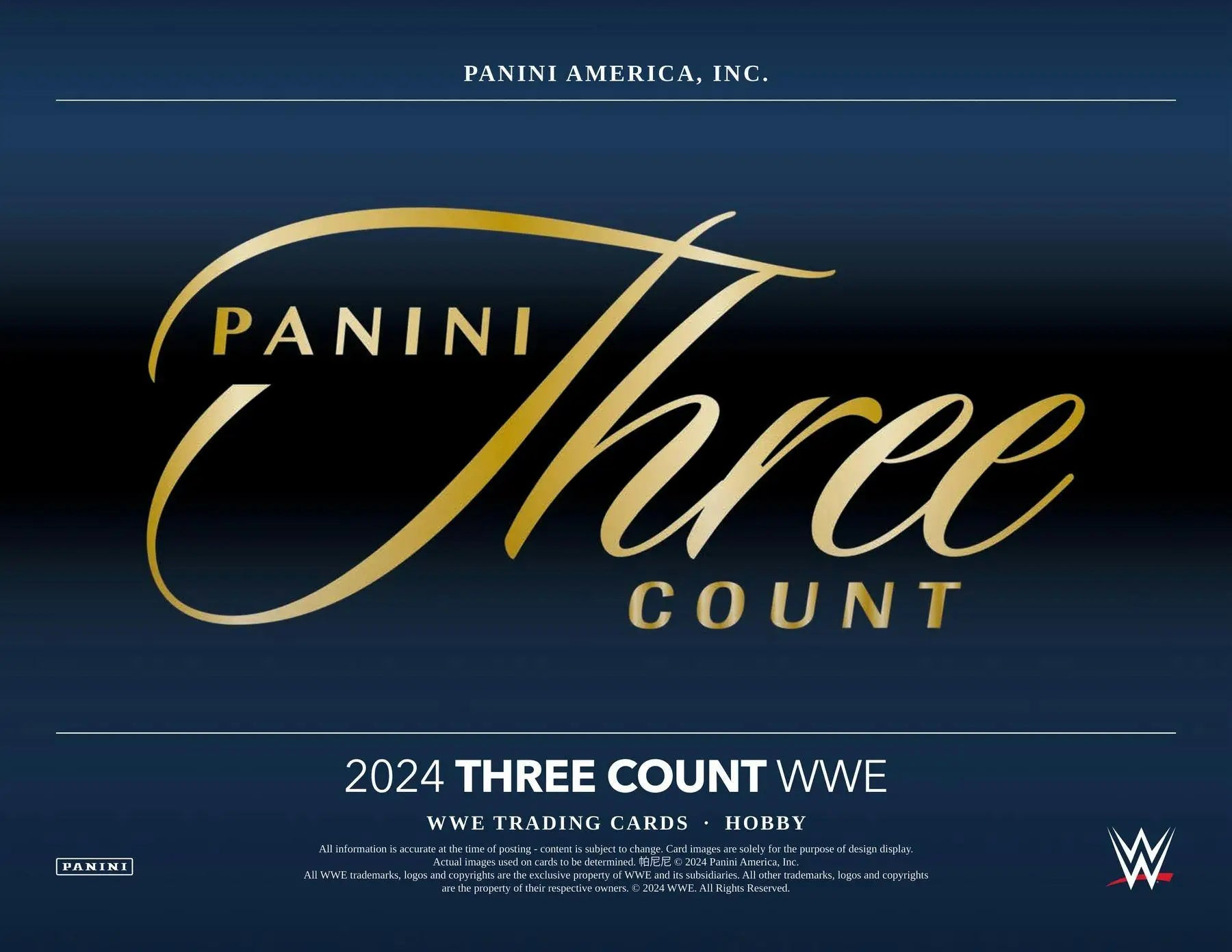 Trading card design featuring timeless moments and downtown inserts for 2024 Panini WWE Hobby Box