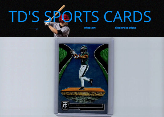 Graded Panini Totally Certified A.J. Brown football trading card in Eagles uniform