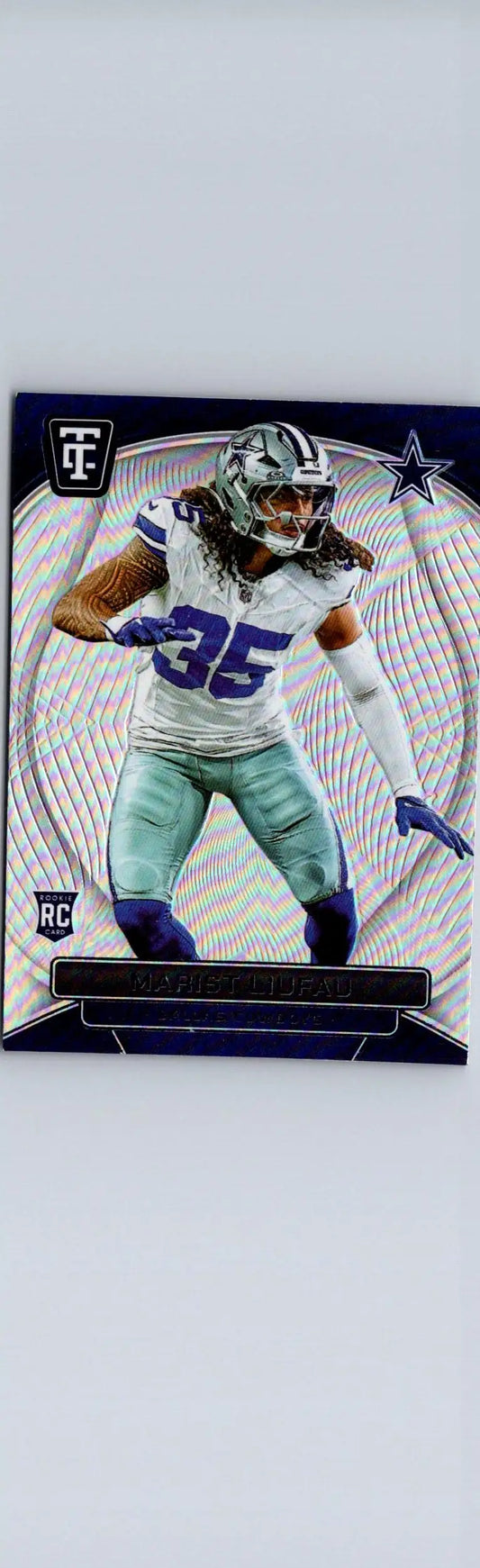 Football trading card featuring Marist Liufau from 2024 Panini Totally Certified series