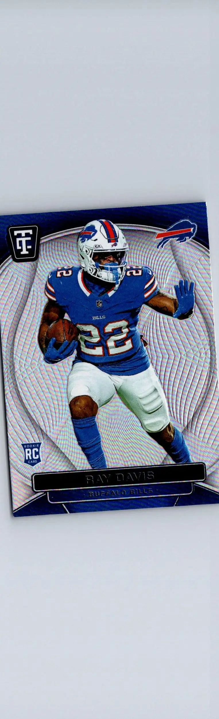 Buffalo Bills Ray Davis mirror football card from 2024 Panini Totally Certified