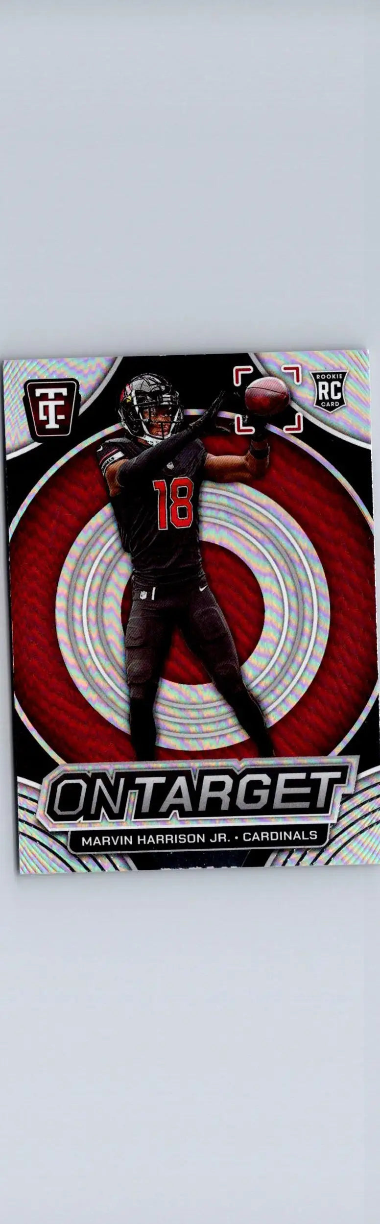 Marvin Harrison Jr. football card from Panini Totally Certified 2024 On Target collection