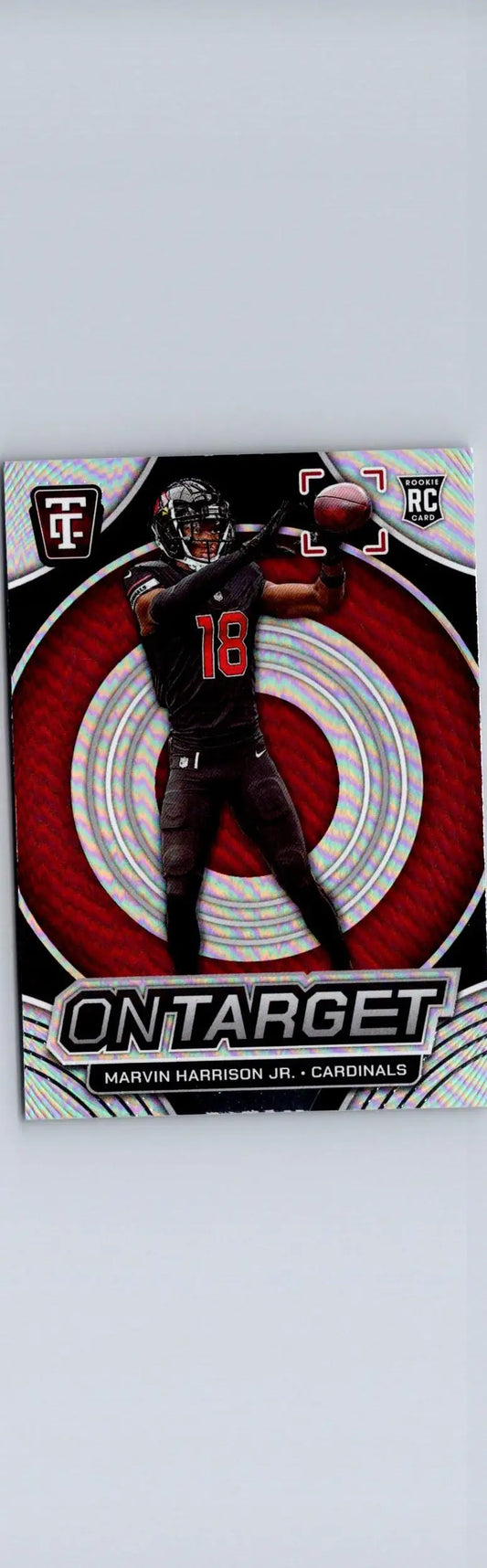 Marvin Harrison Jr. football card from Panini Totally Certified 2024 On Target collection