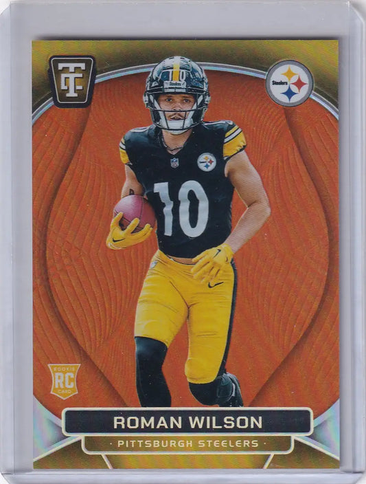 2024 Panini Totally Certified 52/99 #164 Roman Wilson - Pittsburgh Steelers - Trading Card
