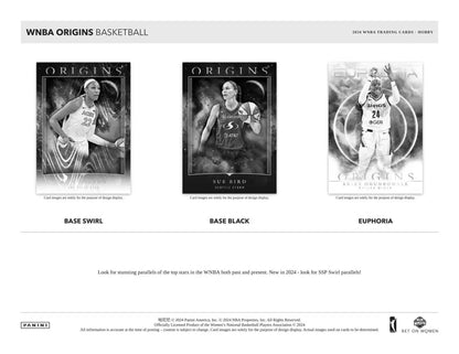 WNBA Origins basketball cards included in Panini WNBA Origins Hobby Box for collectors