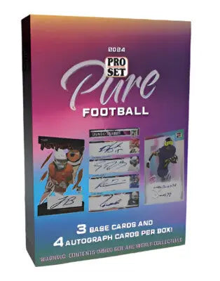 2024 Pro Set Pure Football Hobby Box showcasing the Pro Set Pure collectible set