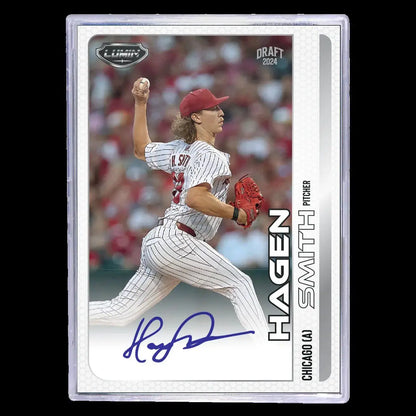 Autographed Hagen Smith baseball card from 2024 Pulse Lumin Baseball Hobby Box
