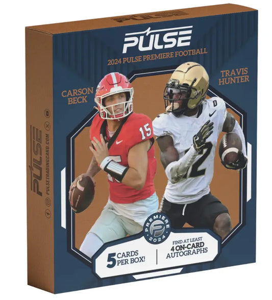 Pulse 2024 Premiere Football trading card box from the Pulse Premiere collection