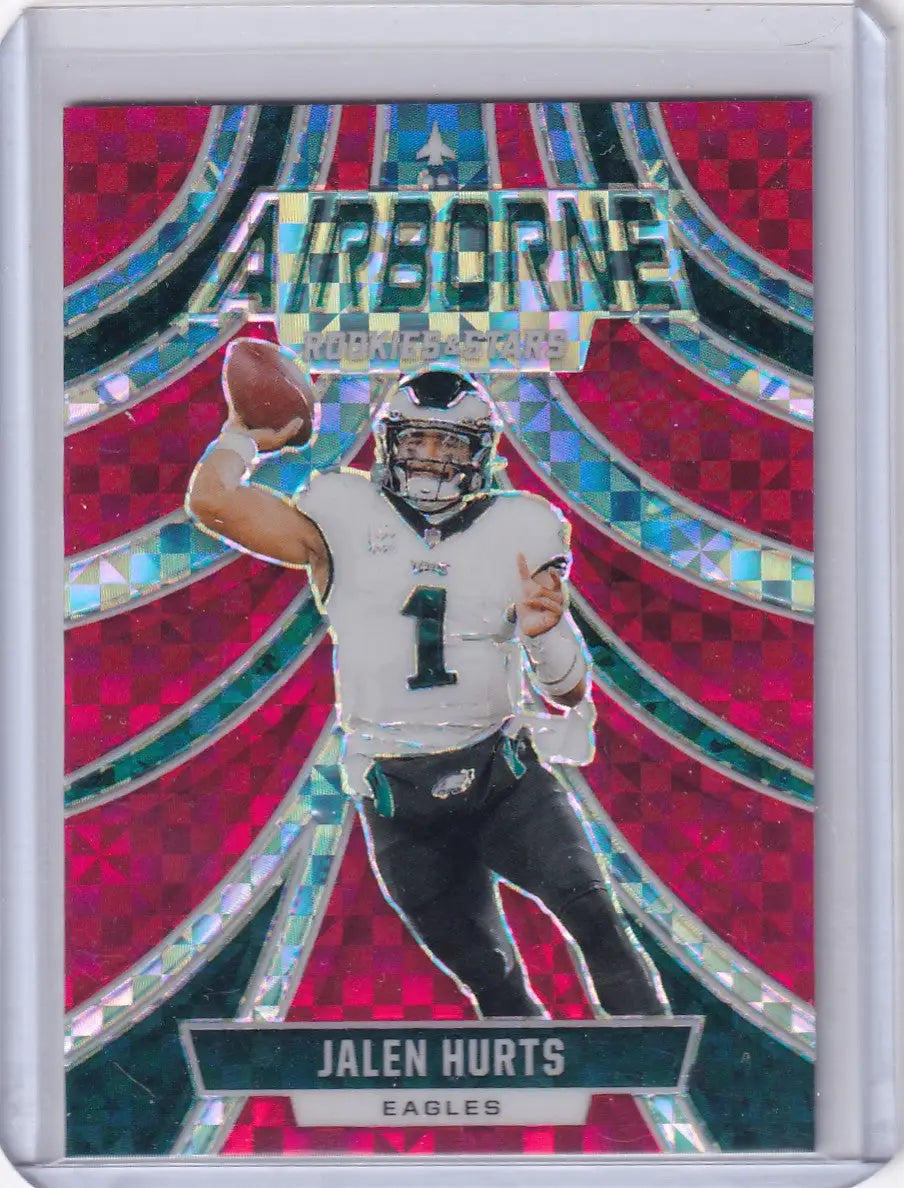 2024 Rookies and Stars Airborne Red Plaid #A-JHS Jalen Hurts - Eagles - Unknown