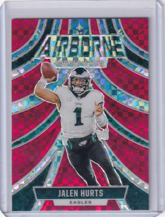 2024 Rookies and Stars Airborne Red Plaid #A-JHS Jalen Hurts - Eagles - Unknown