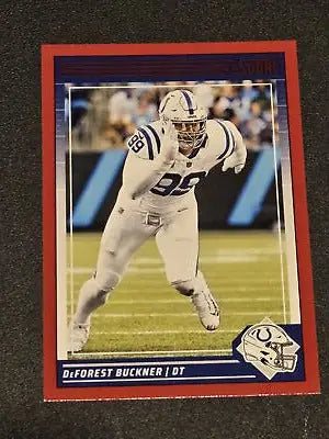 DeForest Buckner trading card from 2024 Score #122 in Red edition