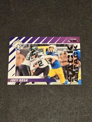 Football trading card featuring Joey Bosa from 2024 Score Bosa Sack Attack collection