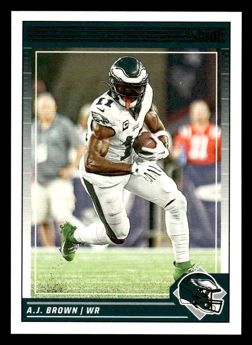 A.J. Brown football card from 2024 Score #228 for trading cards collectors