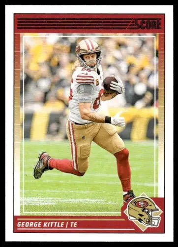Original gloss George Kittle football card 2024 Score NM near mint 49ers