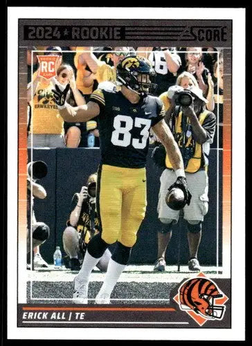 2024 Score Erick All rookie Bengals football card with original gloss NM Near Mint RC