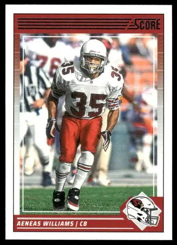 Original gloss Aeneas Williams football card from 2024 Score #9 Simply Sandoval