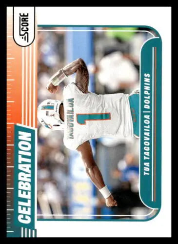 2024 Score Celebration #19 Tua Tagovailoa football card in original gloss finish