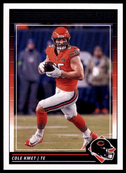 2023 Panini Score football card of Cole Kmet from 2024 Score Chicago Bears NFL collection