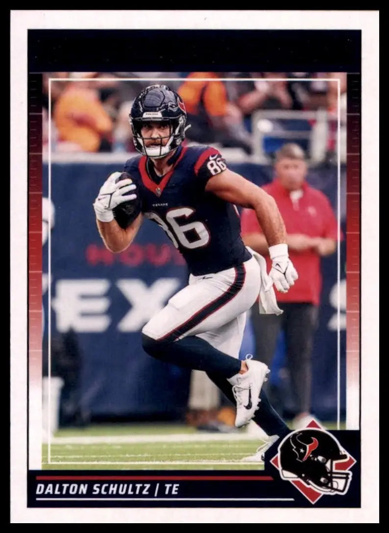 Football trading card of Dalton Schultz in Houston Texans uniform from 2024 Score set