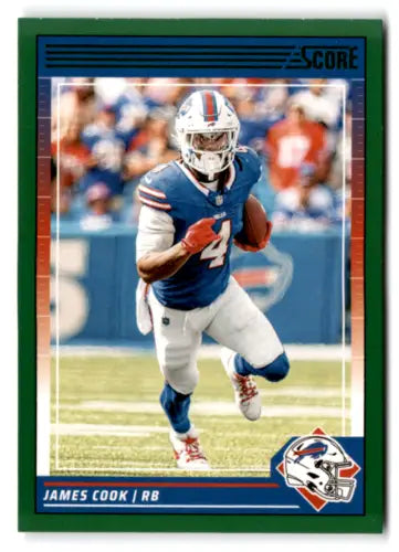 2024 Score Green #29 James Cook football card with original gloss for collectors
