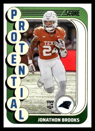 Jonathon Brooks rookie card in original gloss from 2024 Score Protential collection