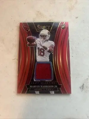 Marvin Harrison Jr football card from 2024 Select Marvin Harrison collection
